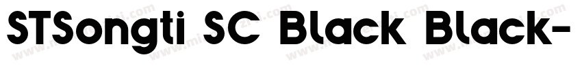 STSongti SC Black Black字体转换